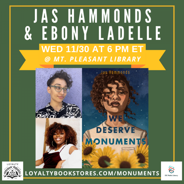Image for event: We Deserve Monuments with Jas Hammonds and Ebony LaDelle
