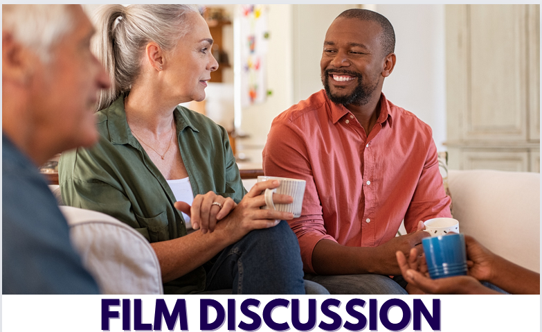 A conversation circle prompted by a short film 