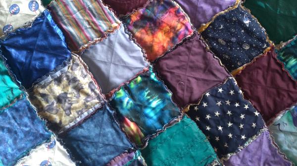 Rag quilt by Molly Stratton