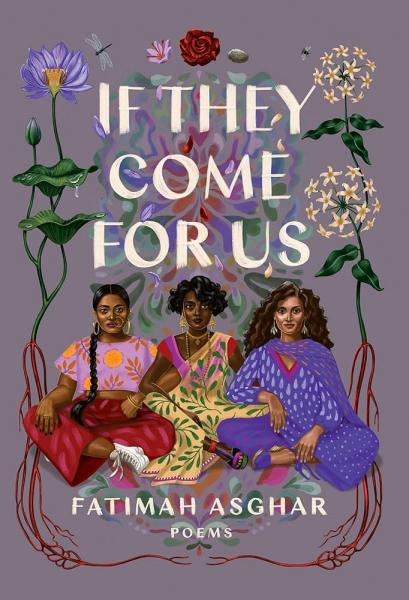 Book cover featuring title and three seated women of color surrounded by flowers