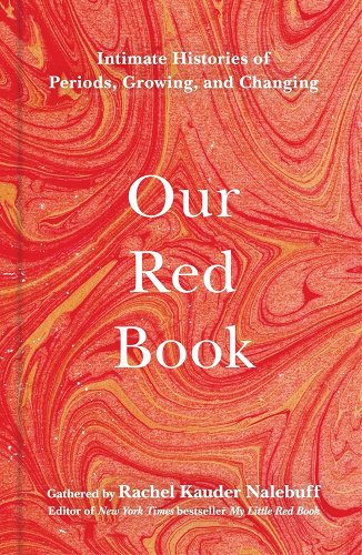 Our Red Book in white text against red marbled cover 