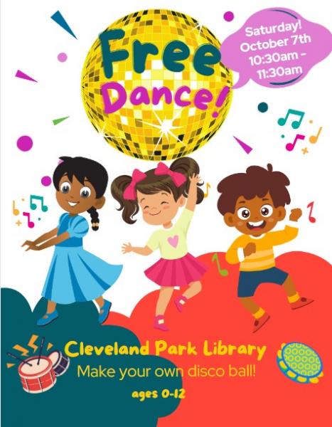 Free Dance at Cleveland Park Library: Make your Own Disco Ball!