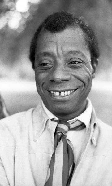  James Baldwin taken in Hyde Park, London; taken by photographer Allan Warren