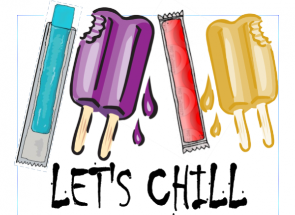 colorful popsicles and freeze pops with Let's Chill written below
