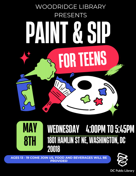 Woodridge Library presents: Paint and Sip for teens
