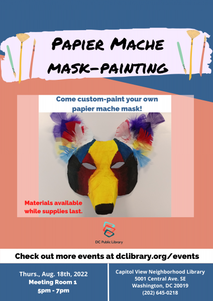 Image for event: Papier Mache Mask Making