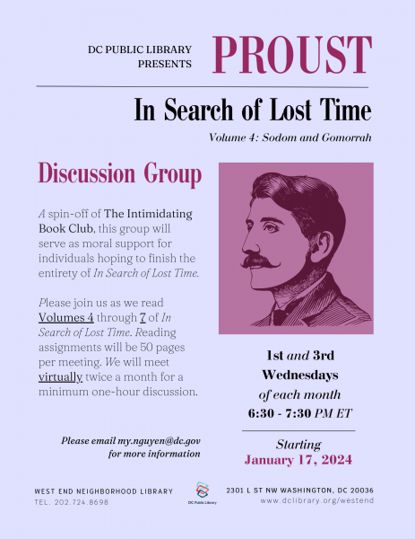 Proust: In Search of Lost Time Discussion Group