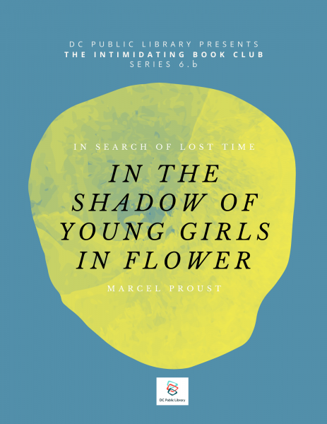 Book Cover with text: In The Shadow Of Young Girls In Flower