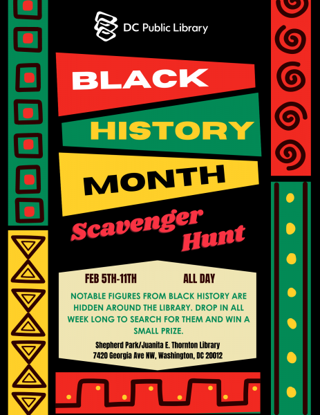 Black History Month scavenger hunt