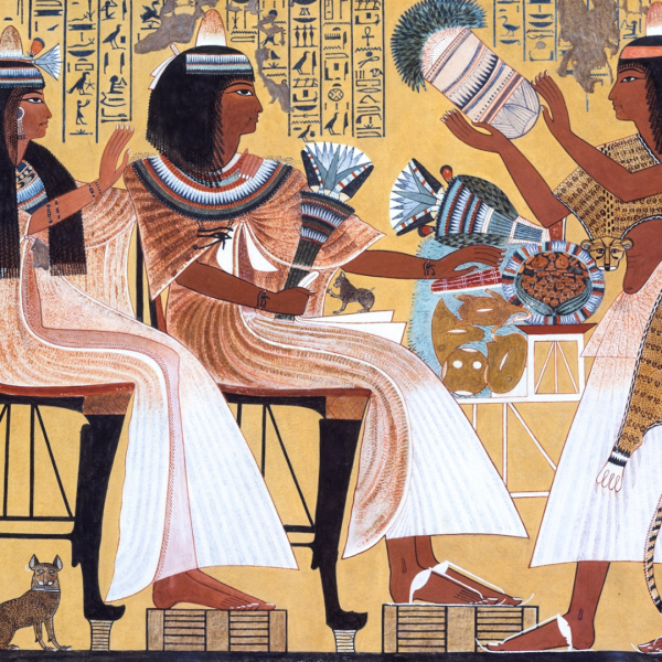 Egyptian art of a pharaoh 