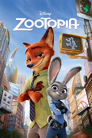 Zootopia movie poster with the main characters Judy Hopps and Nick Wilde