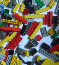 scattered lego pieces