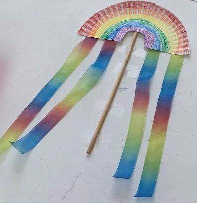 rainbow pride wand