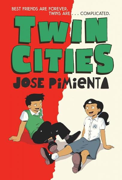 The book cover for Twin Cities by Jose Pimienta